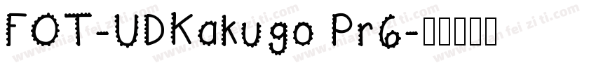 FOT-UDKakugo Pr6字体转换